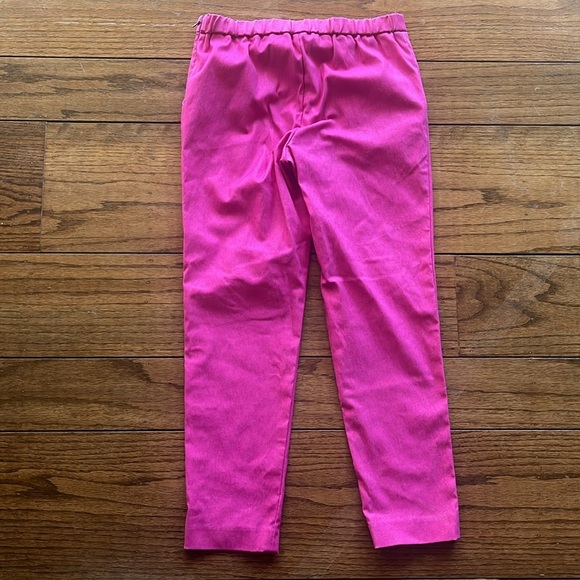 Milly Minis Pink Satin Side Zipper Bow on Waist Pants Girls Size 10 - Picture 12 of 14